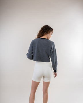 Women's BlanketBlend Crop Crewneck + 4" Shorts Set