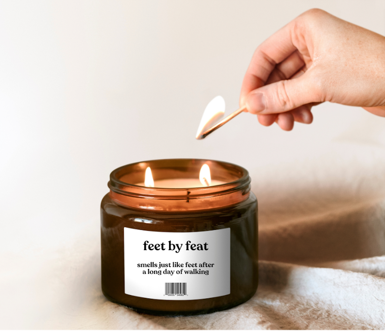 feet by feat candle